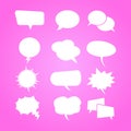 Speech bubbles Comic set