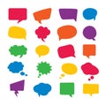 Speech bubbles Comic set