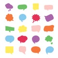 Speech bubbles Comic set Royalty Free Stock Photo