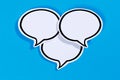 Speech bubbles with copyspace copy space communication information concept talking Royalty Free Stock Photo