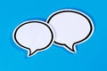 Speech bubbles with copyspace copy space communication information concept talking Royalty Free Stock Photo