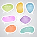 Speech bubbles design elements Royalty Free Stock Photo