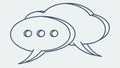 Speech Bubbles: Dialogue and Texting, vector design Generative AI Royalty Free Stock Photo