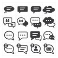 Speech bubbles icon Royalty Free Stock Photo