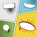 Speech Bubbles in Pop-Art Style