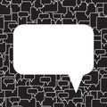 Speech bubbles seamless pattern