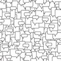 Speech bubbles seamless pattern