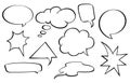 Speech bubbles set