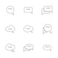 Speech bubbles