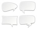 Speech bubbles set