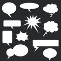 Speech bubbles set