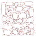 Speech bubbles, vector illustration