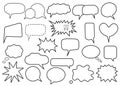 Speech bubbles vector set, clouds, balloons,Set,Put it in the text