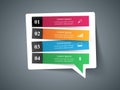 Speech bubl icon. Dialog box info. Royalty Free Stock Photo
