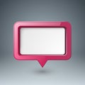 Speech bubl icon. Dialog box info.