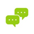 Speech Chat conversation icon. Flat design