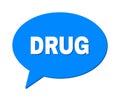 Chat DRUG Colored Cloud Frame Royalty Free Stock Photo