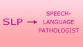 Speech Language Pathology- SLP