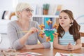 Speech therapy activities Royalty Free Stock Photo