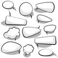 Speech And Thought Bubbles Royalty Free Stock Photo