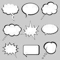 Speech and thought bubbles Royalty Free Stock Photo