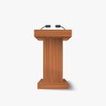 Speech vector podium .