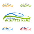Speed Auto Logo Template,  automotive logo design Royalty Free Stock Photo