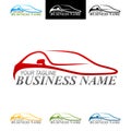 Speed Auto Logo, Template, automotive logo design Royalty Free Stock Photo