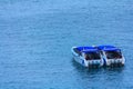 Speed boat in tropical sea and blue sky of Similan island, Phang-nga, Thailand Royalty Free Stock Photo