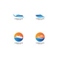 Speed Boat Logo, Logo collection set, Concept design, Symbol, Icon Royalty Free Stock Photo