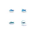 Speed Boat Logo, Logo collection set, Concept design, Symbol, Icon Royalty Free Stock Photo