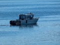 A speed boat on open blue water