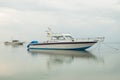 Speed boat parked in the beach