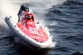 Speed boat race. Royalty Free Stock Photo
