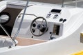 Speed boat rudder Royalty Free Stock Photo