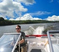 Speed Boating In Kentucky Royalty Free Stock Photo