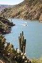 Speed boats on Apache Lake