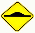 Speed bump sign