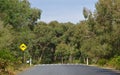 Speed bump sign in yellow color Royalty Free Stock Photo