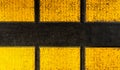 Speed Bump Yellow Black Rubber texture Surface Pattern Dots Caution Speed Breaker Closeup Grunge
