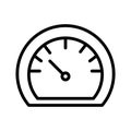 Speed checker Isolated Vector icon which can easily modify or edit Royalty Free Stock Photo