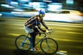 Speed city biker in budapest