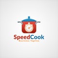 Speed Cook - Professional Fast Food Restaurant Logo