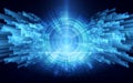speed cyber tunnel connection networking concept design background