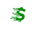 Speed Fast Money Icon Logo Design Element Royalty Free Stock Photo