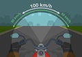 Speed and field of vision. Adjusting your speed when riding a motorcycle. Peripheral vision while driving.