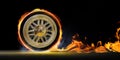 Speed and fire Royalty Free Stock Photo