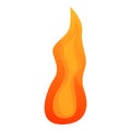 Speed fire flame icon, cartoon style Royalty Free Stock Photo