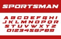 Speed fonts Racing number Letter Logo