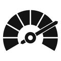 Speed gauge icon simple vector. Panel gauge Royalty Free Stock Photo